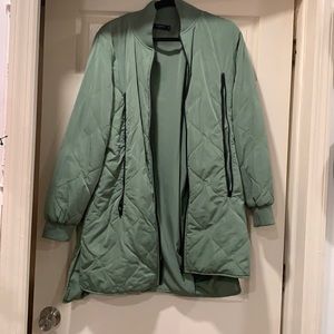 Worn Diamond Supply and Co. long bomber jacket